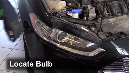 2015 ford fusion headlight change